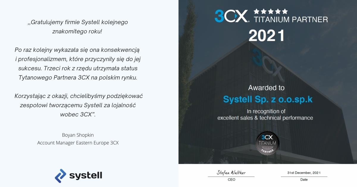 Systell Titanium Partner 3CX 2021